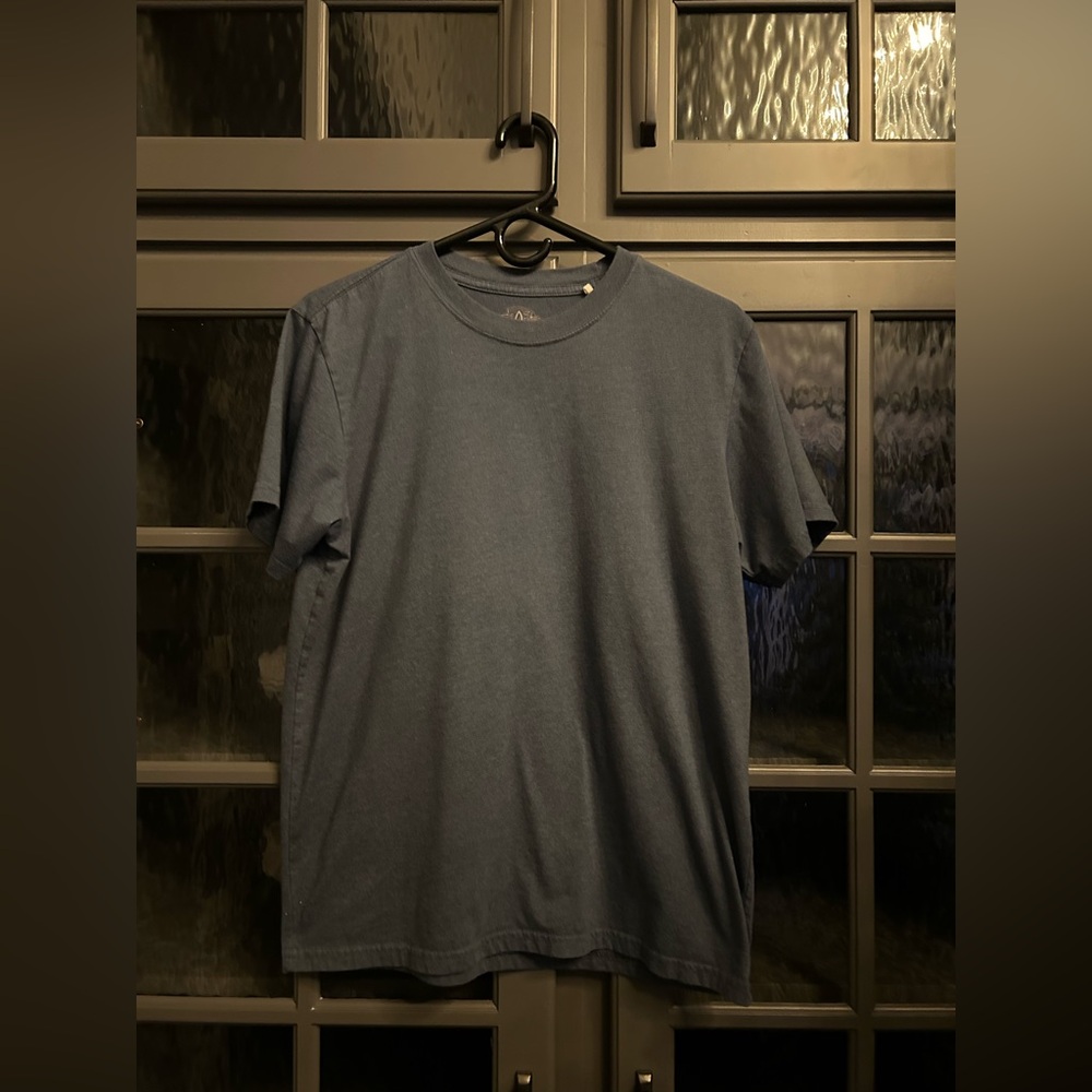 Men’s prAna Heather Denim Blue Short Sleeve Crewneck Tee